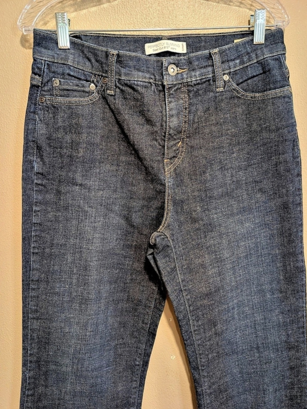 Levi's Perfectly Slimming Boot Cut 512 Jeans Boot Cut Jeans in Blue Waist 12 - Picture 2 of 15